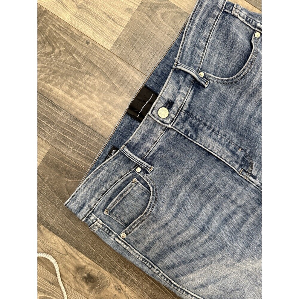 WHBM High Rise Skinny Flare Everyday Soft Denim Blue Jean Women Size 10x31.5” - Picture 3 of 13